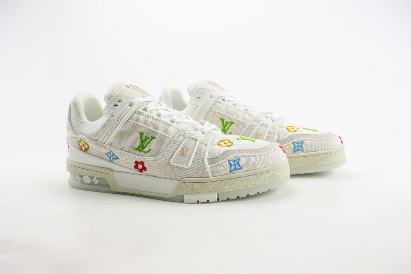 Louis Vuitton LV Trainer Takashi Murakami White