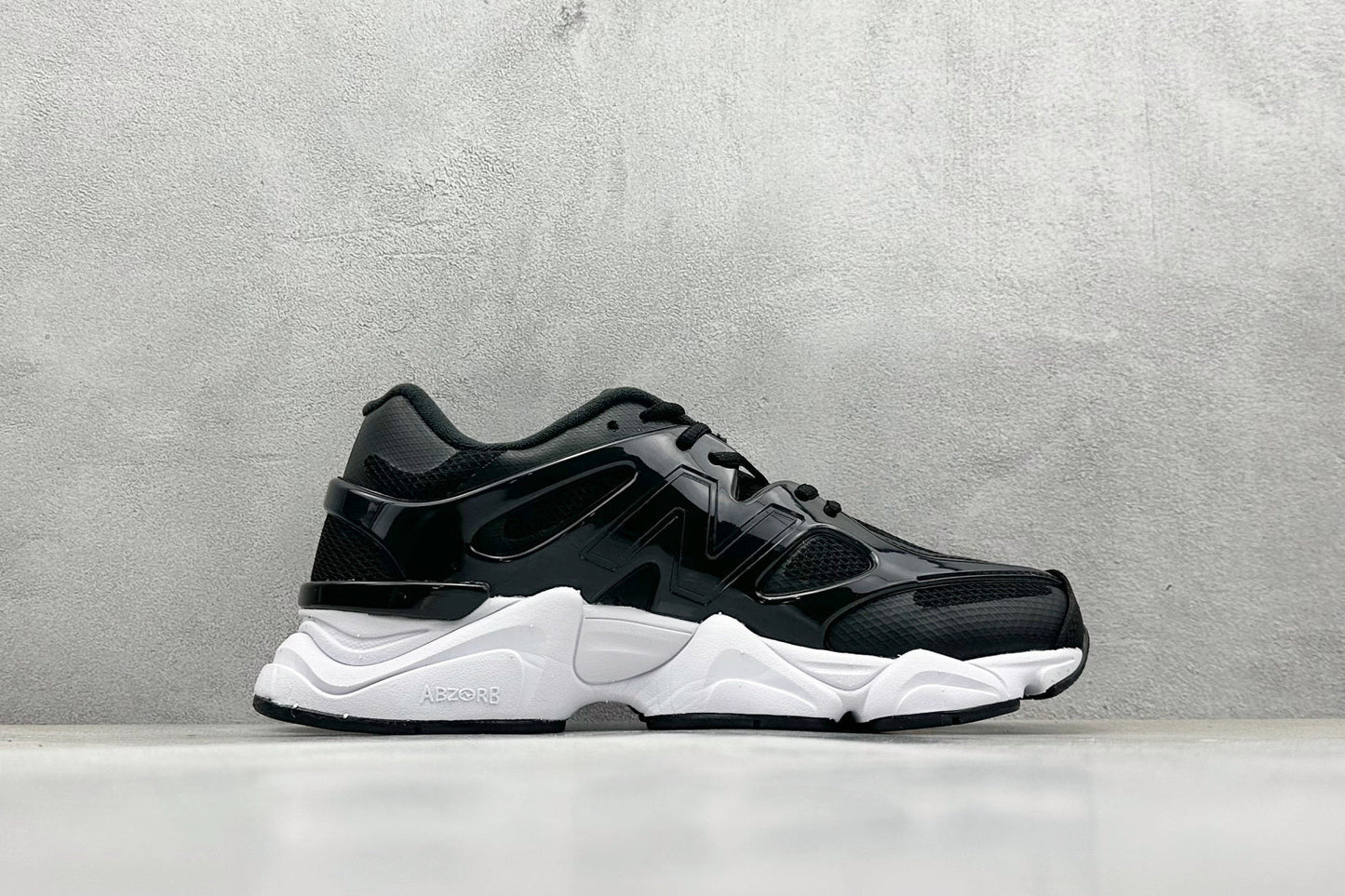 New Balance 9060 X RAINCLOUD Black on White
