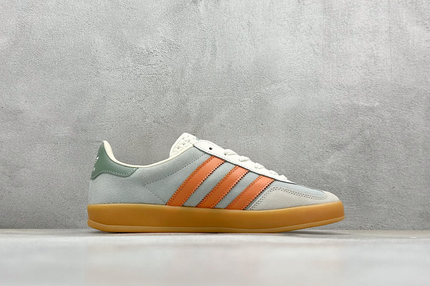 Adidas Gazelle Indoor Linen Green Solar Orange