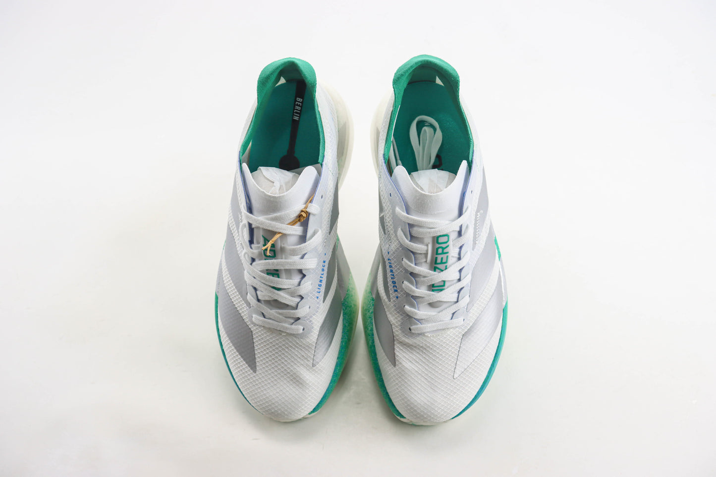 Adizero EVO SL Crystal White Matte Silver Glory Green