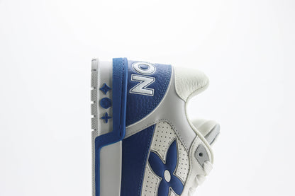 Louis Vuitton LV Trainer Blue Perforated Calf Leather