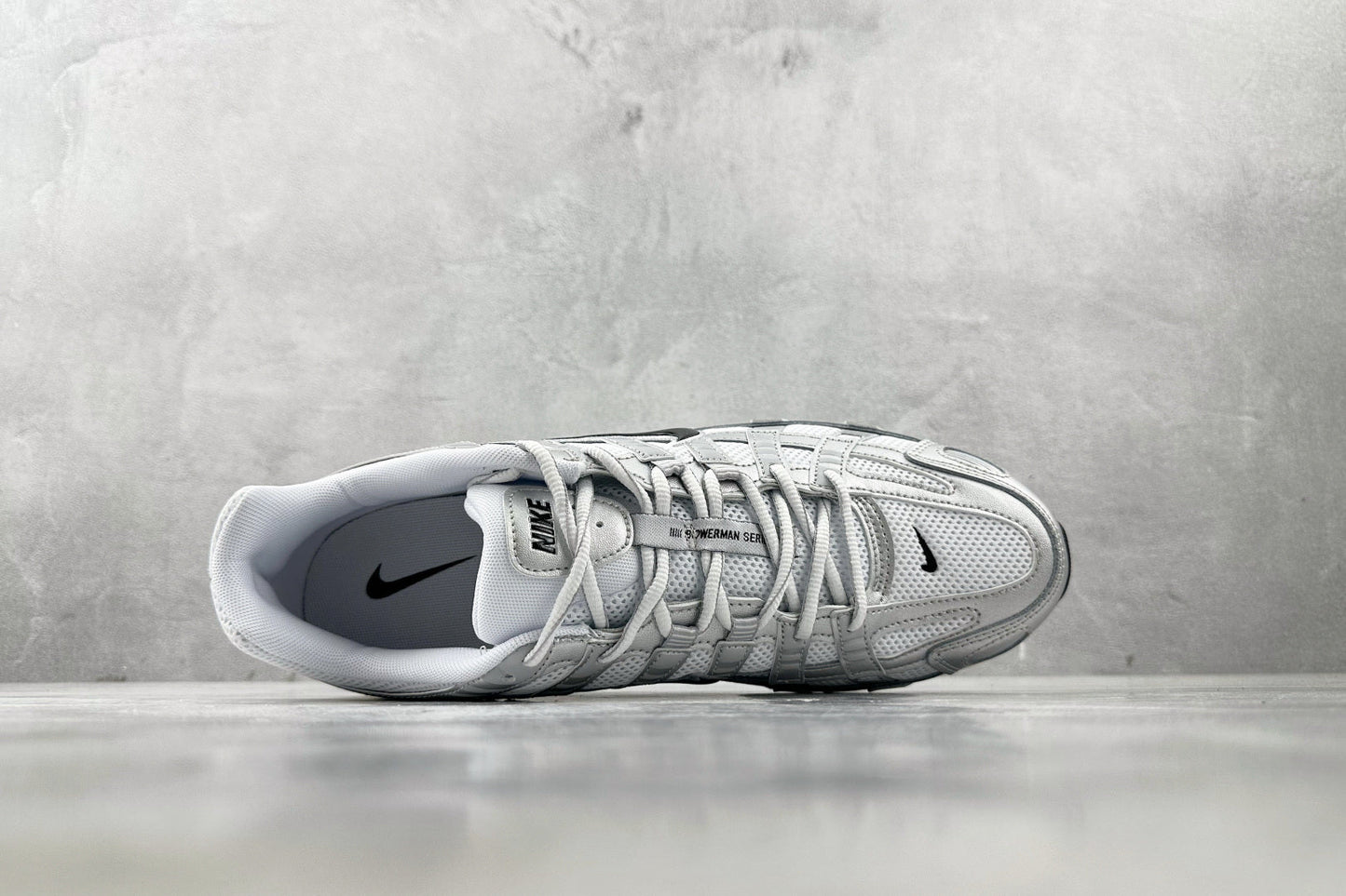 Nike P-6000 White Metallic Silver Flat Silver Black