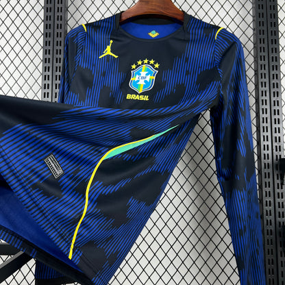 Brazil 2026 World Cup Away Long Sleeve Jersey Mens