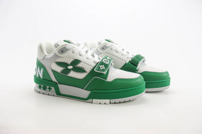 Louis Vuitton LV Trainer Green Perforated Calf Leather